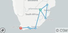  Kruger to Cape Explored - 8 destinations 