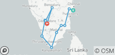  Southern India by Rail - 12 destinations 