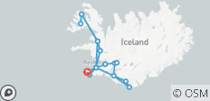 Combo de 11 jours : Terre des aurores boréales &amp; Secrets des aurores boréales - Westfjords - 19 destinations 