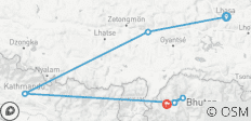  Tibet Bhutan Tour- 12 Days - 9 destinations 