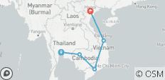  18 Day Southeast Asia Highlights: Thailand, Cambodia &amp; Vietnam Tour Customizable - 5 destinations 