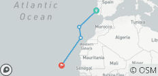  Atlantik-Kreuzfahrt: Von Lissabon nach Kap Verde - 4 Destinationen 
