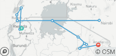  Gorillas &amp; East Africa Safari (from Kigali to Arusha) - 12 destinations 