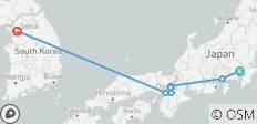  11 Tage Highlights Japan &amp; Südkorea Tour (privater Reiseleiter und Fahrer）Familientour anpassbar - 7 Destinationen 