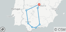  Viaje a España por Andalucía y Toledo - 5 Días - 8 destinos 