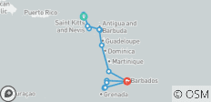  Discover Eastern Caribbean &amp; Grenadines 2027 - 15 Days (from Philipsburg to Bridgetown) - 17 destinations 