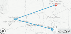  Voyages en Thaïlande centrale - 5 jours et 4 nuits - 3 destinations 
