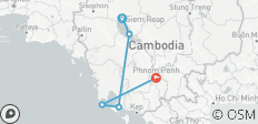  Circuito de 9 días por Camboya: Siem Reap, Isla de Koh Rong y Phnom Penh - 6 destinos 