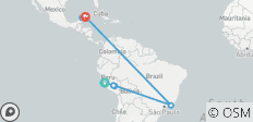  13-Day South American &amp; Caribbean Escape: Lima, Cusco, Rio de Janeiro &amp; Cancún - 7 destinations 
