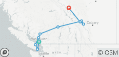  Icône des Rocheuses et de l\'Ouest canadien (avec croisière de 7 jours, cabine intérieure) - 10 destinations 