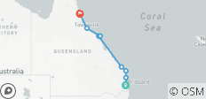  De Brisbane à Cairns : 15 jours DINGO SELECT Tour (twinshare ou single accomodation) - 8 destinations 