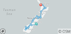  Fjords, Volcanoes &amp; Encounters - Christchurch to Auckland - 21 destinations 