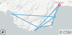  Croisière en goélette, Kemer - Kekova - Kemer avec transferts - 9 destinations 
