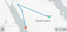  Fascination de l\'Arabie saoudite - Merveilles naturelles &amp; Patrimoine mondial - 4 destinations 