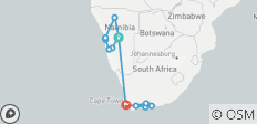  La Namibie rencontre l\'Afrique du Sud : Desert Roadtrip &amp; Wildlife Glamping - 14 destinations 