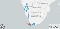  La Namibie rencontre l\'Afrique du Sud : Desert Roadtrip &amp; Wildlife Glamping - 15 destinations 