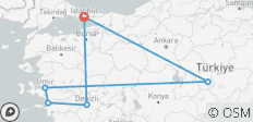  Circuit de 9 jours et 8 nuits en Turquie - 6 destinations 