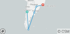  The Heart of South America: Santiago to Rio in 14 Days - 5 destinations 