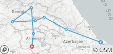  Premium Azerbeidzjan, Georgië &amp; Armenië (8 bestemmingen) - 8 bestemmingen 