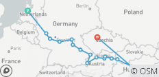  Magnifique Europe avec Prague Amsterdam → Prague (2027) - 16 destinations 