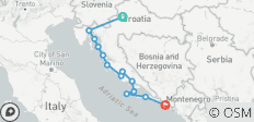  Kroatische eilandontdekking Zagreb → Dubrovnik (2027) - 13 bestemmingen 
