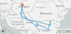  Voyage dans les Balkans Budapest → Budapest (2027) - 14 destinations 