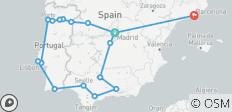  Spanje en Portugal met Douro riviercruise Madrid → Barcelona (2027) - 17 bestemmingen 