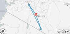  Kenya:6-Day Maasai Mara-Nakuru-Amboseli Classic Safari - 4 destinations 