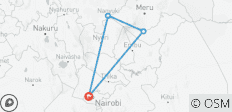  Conquer Mount Kenya: 5-Day Trek via Sirimon–Chogoria Route - 4 destinations 