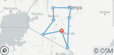  Lakes &amp; Mountain Safari 10D/9N (Masai Mara, Lake Nakuru &amp; Baringo, Samburu, Amboseli) - 8 destinations 