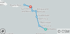  Caraïbes orientales avec St. Barth 2027-2028 - 8 jours (from Bridgetown to Philipsburg) - 8 destinations 