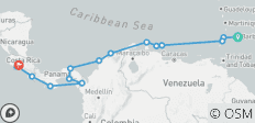 Discover the Secrets of Panama and Costa Rica 2028 - 19 Days (from Bridgetown to Caldera) - 15 destinations 