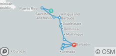  Discover Eastern Caribbean &amp; Grenadines 2028 - 15 Days (from Philipsburg to Bridgetown) - 13 destinations 
