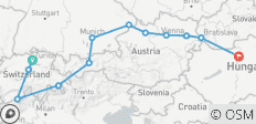  Alpine Entdeckungen und Höhepunkte der Donau Zürich → Budapest (2027) - 12 Destinationen 