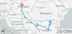  Legbisn des Balkans Bukarest → Budapest (2027) - 10 Destinationen 