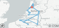  Colores de Holanda y Bélgica Ámsterdam → Ámsterdam (2027) - 21 destinos 