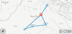  Golden Triangle with Rishikesh – A 15-Day Heritage &amp; Spiritual Journey - 8 destinations 
