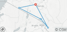  Safari Traum Abenteuer - Masai Mara, Amboseli &amp; Tsavo (6 Tage, 5 Nächte) - 5 Destinationen 