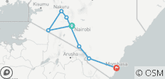  Mount Kenya Trek (Sirimon Route) 4D/3N - 7 destinations 