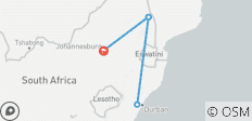  5-Day Budget Kruger &amp; Panorama Camping Adventure - 5 destinations 