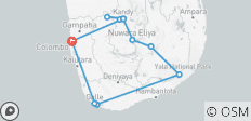  7 Days Sri Lanka Sightseeing Private Tour Package - 12 destinations 