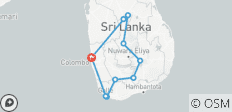  Sri Lanka 10 Days Tour Package with Private Driver - 10 destinations 