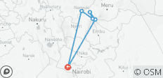 Trekking au Mont Kenya par l\'itinéraire Sirimon - 4 jours - 6 destinations 