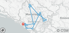  The Best of Montenegro: 7-Day Off-Road Self-Drive Package - 16 destinations 