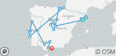  Le meilleur de l\'Espagne et du Portugal en 15 jours - tout compris - 21 destinations 