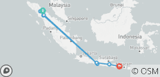 Les hauts lieux de l\'Indonésie - Découvrez Sumatra et Java (voyage de groupe) - 8 destinations 