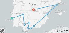  De Lisboa a Andalucía, Barcelona y Madrid - 9 días - 10 destinos 