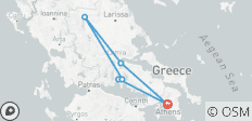  Athènes - Delphes et Météores - Visite guidée privée de 3 jours - 6 destinations 