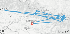  Trek du camp de base de l\'Everest et des lacs Gokyo (from Katmandou to Patan) - 49 destinations 