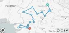  Gujarat Rajasthan UNESCO Heritage Tour with Golden Triangle - 25 destinations 